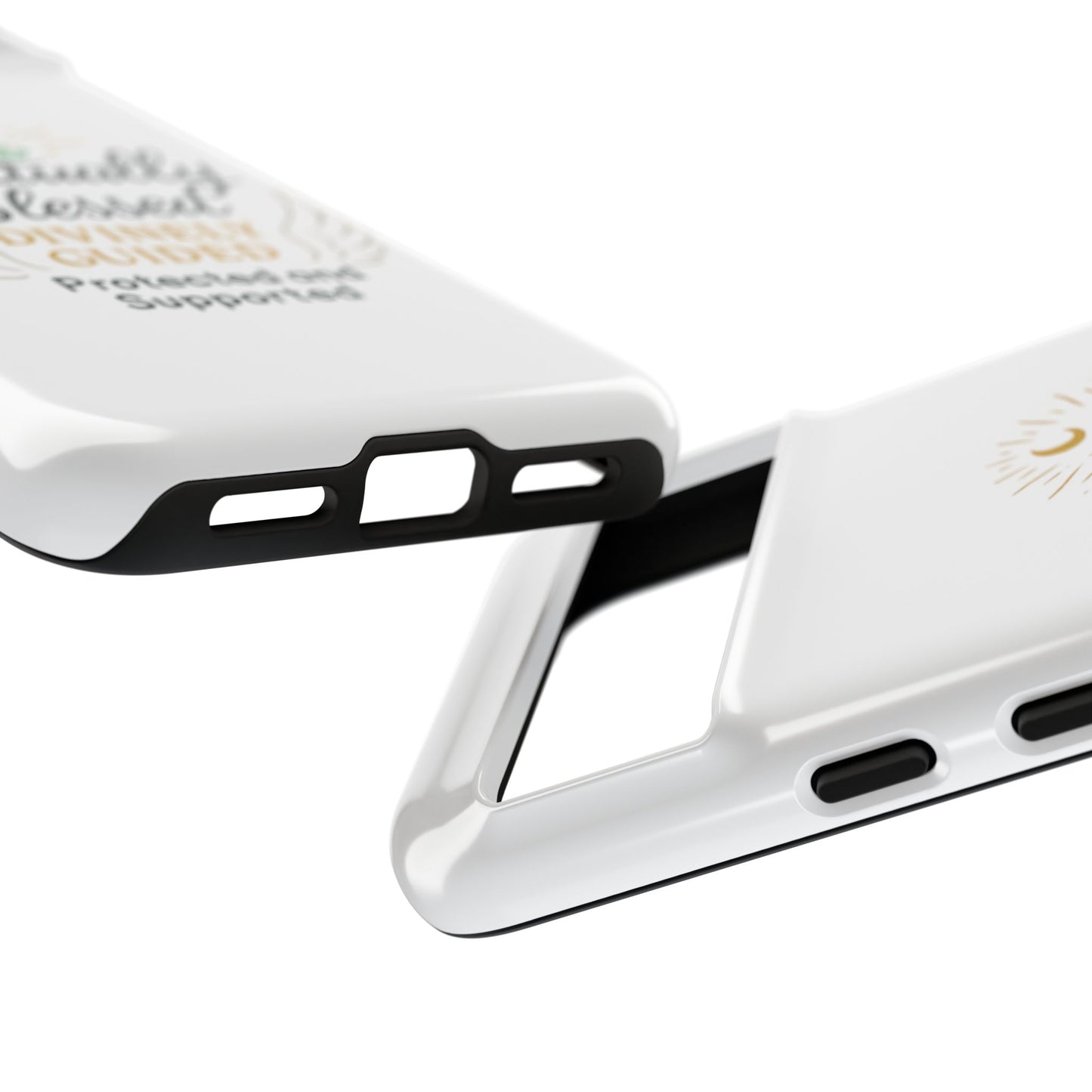 Custodia per telefono Spiritually Blessed — "Divinamente guidato, protetto e supportato"