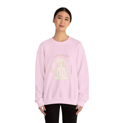 Affirmations Crewneck Sweatshirt - Divine Alignment Positive Mindset