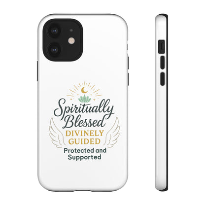 Custodia per telefono Spiritually Blessed — "Divinamente guidato, protetto e supportato"