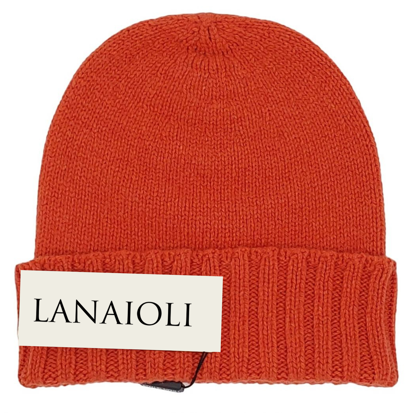 Cappello da uomo con bordo a coste in cashmere rigenerato