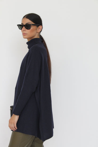 Maglione collo alto in misto cashmere - Amalia 