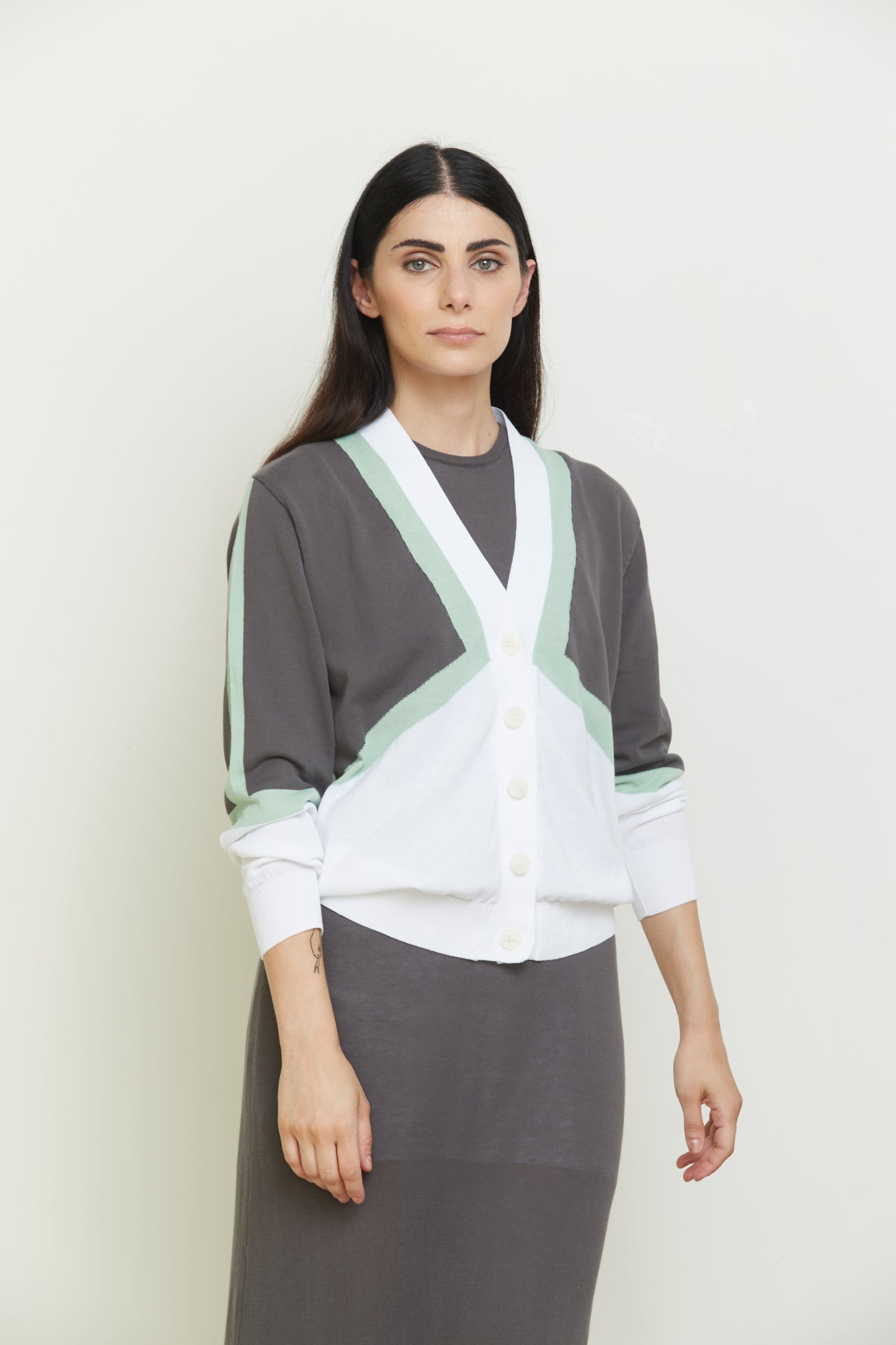 Cardigan in 3 colori in Cotone - Rosalia