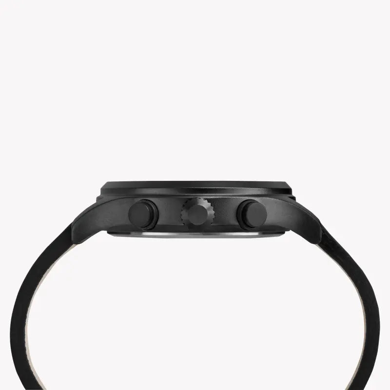 Orologio Timex da uomo in pelle nera, quadrante nero | Tw2r47500