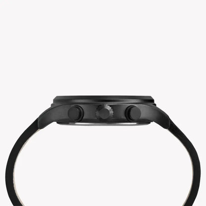 Orologio Timex da uomo in pelle nera, quadrante nero | Tw2r47500