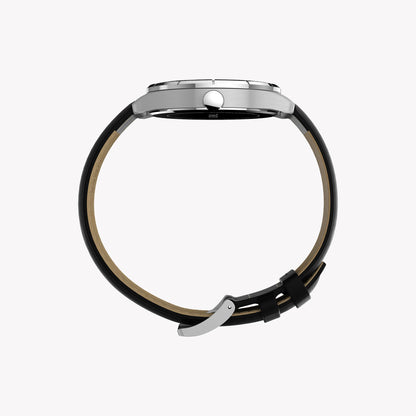 Orologio da uomo Main Street con cassa color argento e cinturino nero TW2Y16000 | Elegante orologio da uomo