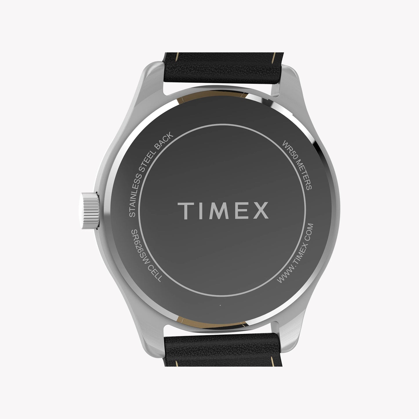 Orologio da uomo Main Street con cassa color argento e cinturino nero TW2Y16000 | Elegante orologio da uomo