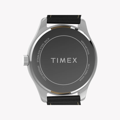 Orologio da uomo Main Street con cassa color argento e cinturino nero TW2Y16000 | Elegante orologio da uomo