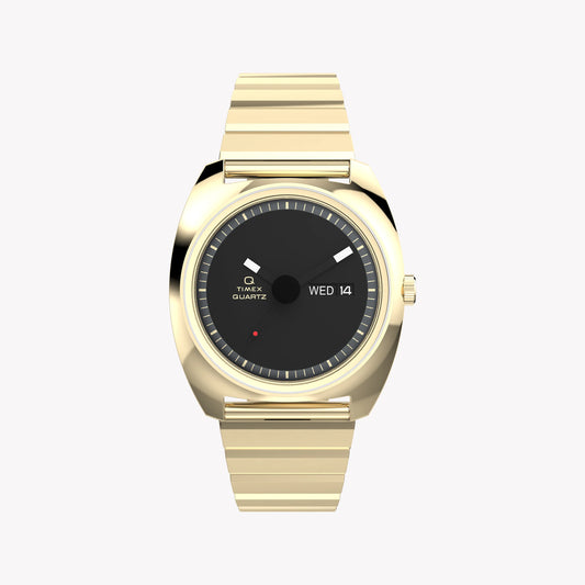 Orologio con bracciale Q Timex Enigma da 37 mm TW2Y34400 | Elegante design argento e blu