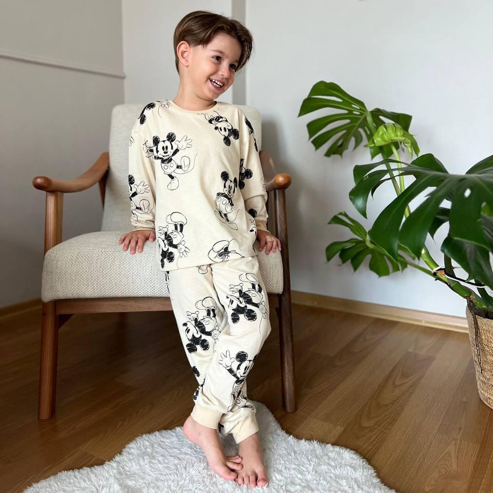 Pigiama unisex in cotone con topo