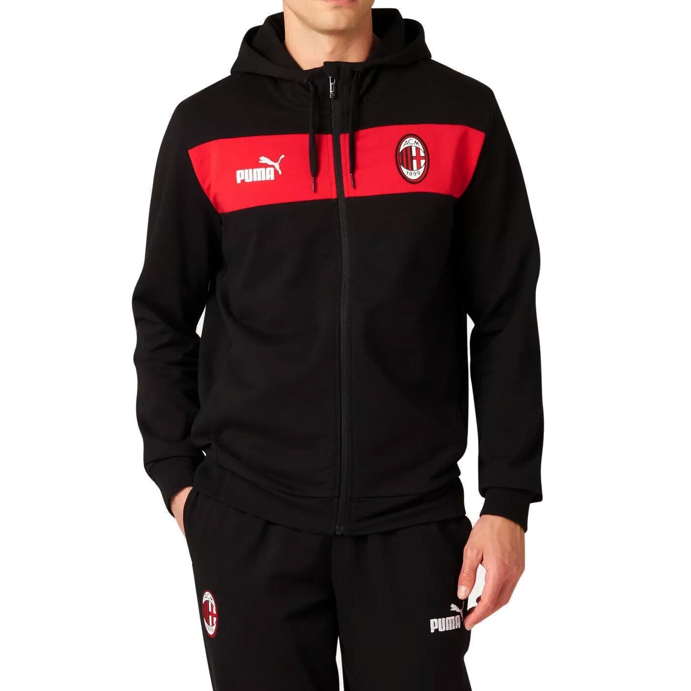 Tuta da rappresentanza in cotone per tifosi casual AC Milan 2023/24 - Puma