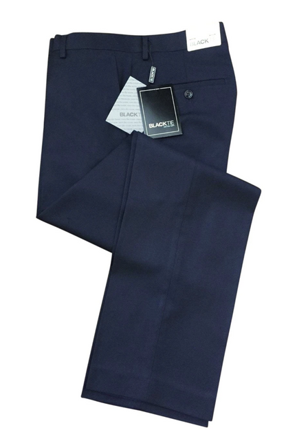 Pantaloni da abito in misto lana di lusso blu notte "Bradley"