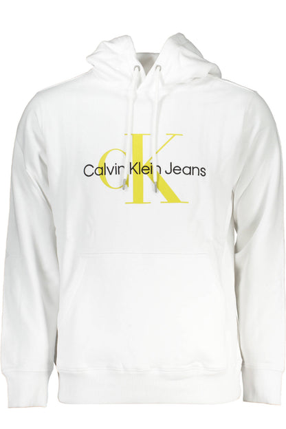 FELPA BIANCA SENZA ZIP DA UOMO CALVIN KLEIN