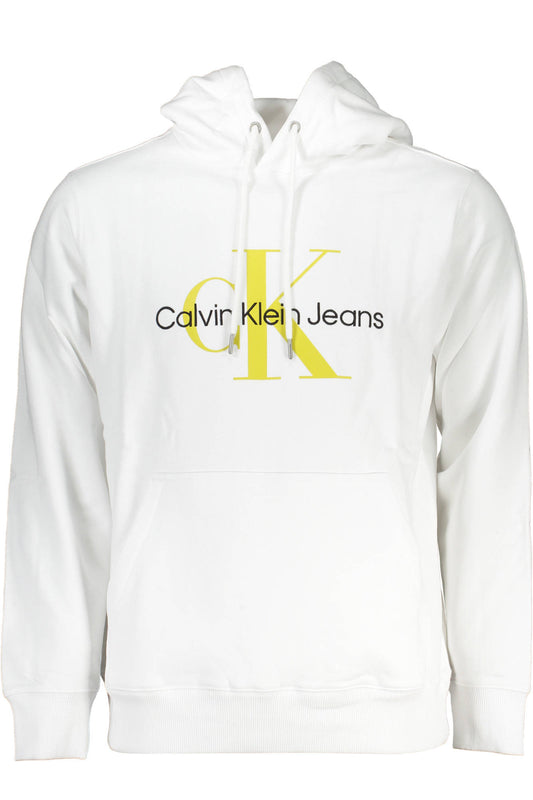 FELPA BIANCA SENZA ZIP DA UOMO CALVIN KLEIN