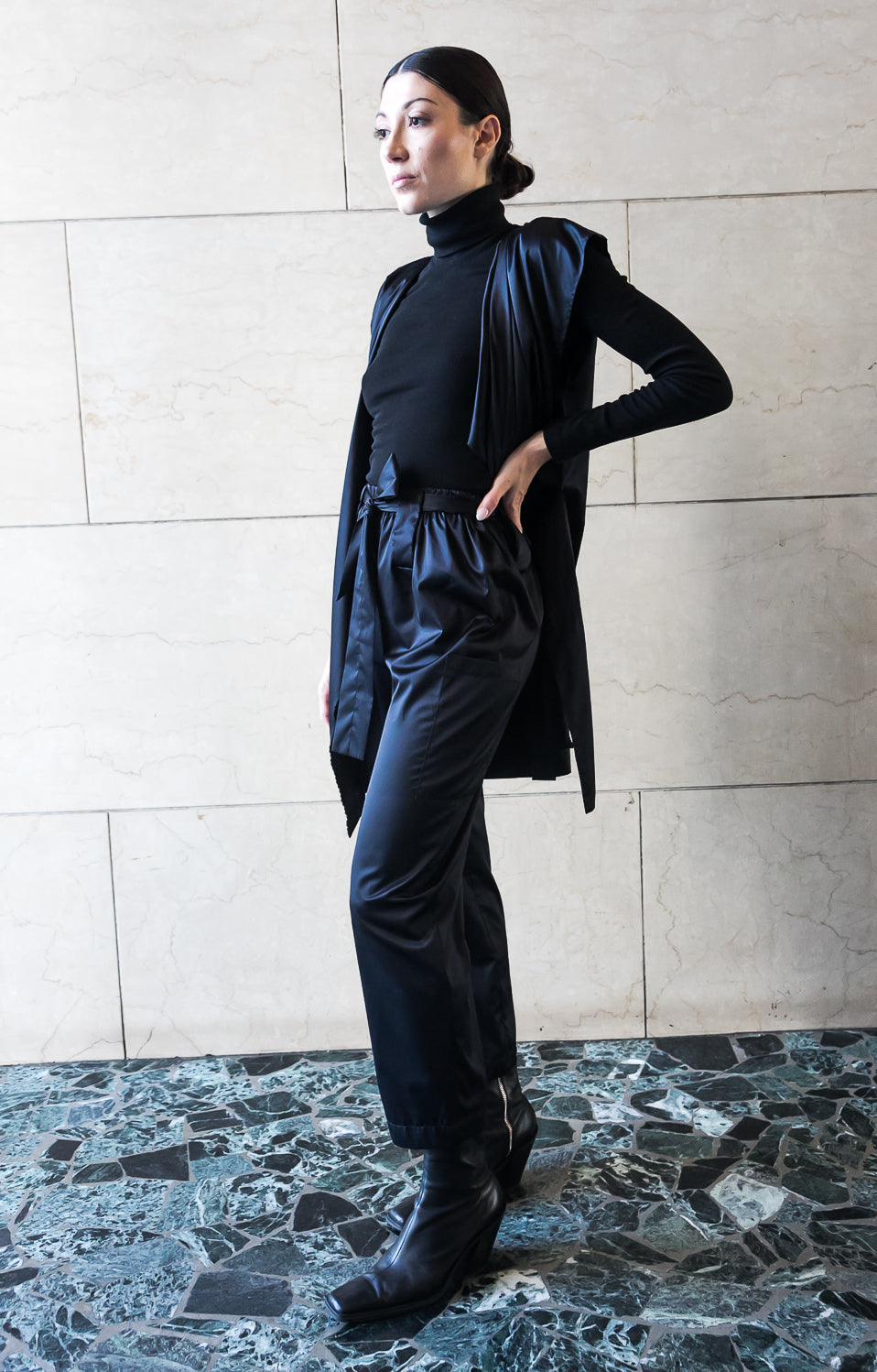 Pantaloni skinny - Nero/Oliva/Ocra Newlife