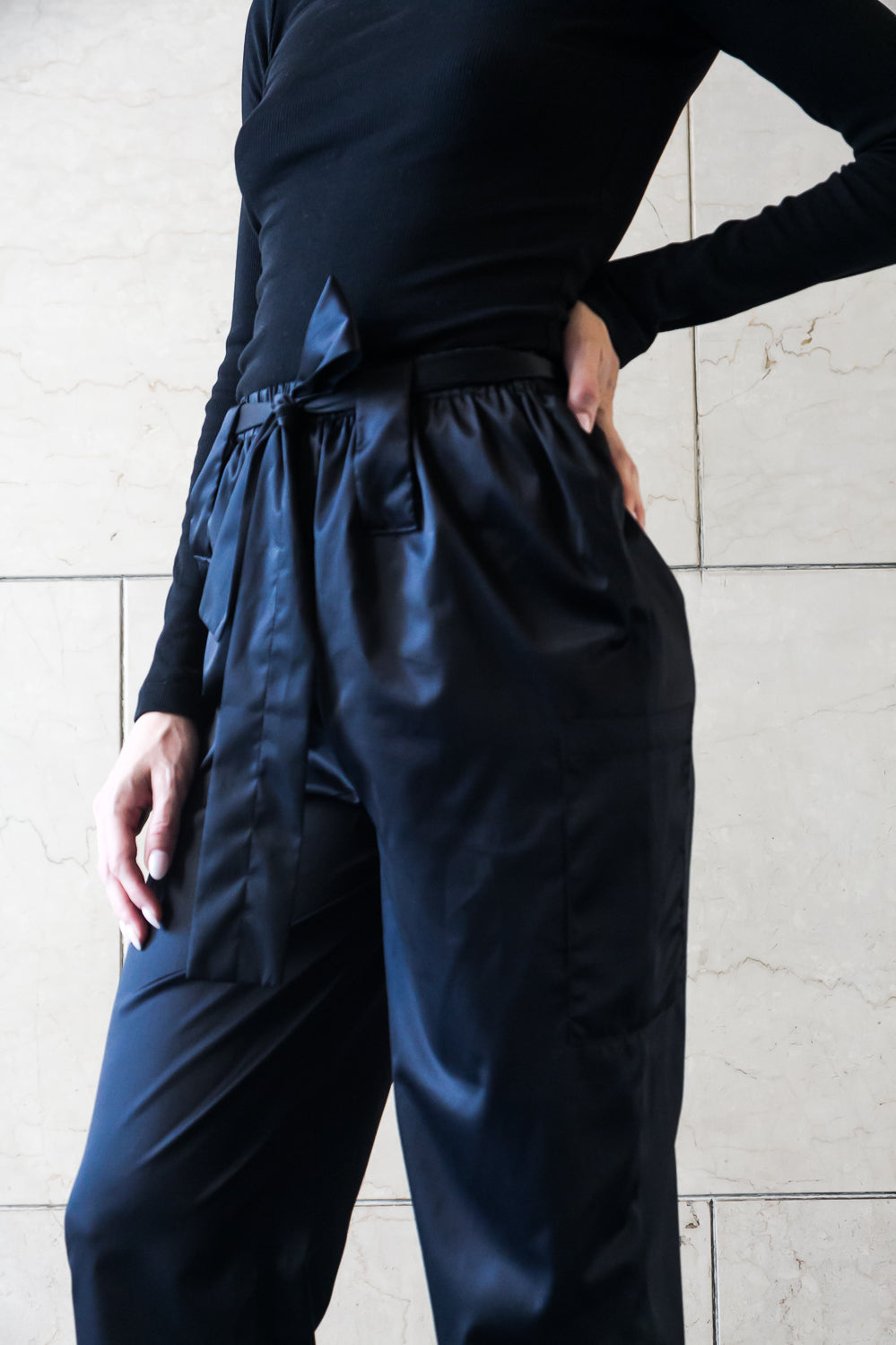 Pantaloni skinny - Nero/Oliva/Ocra Newlife