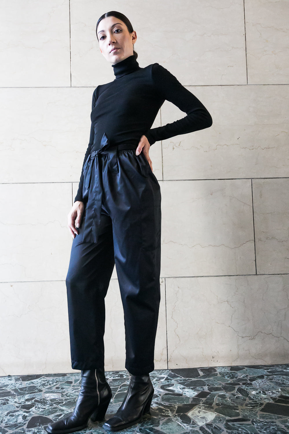 Pantaloni skinny - Nero/Oliva/Ocra Newlife