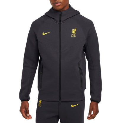 Tuta da rappresentanza Liverpool Tech Fleece 2024/25 grigio scuro - Nike