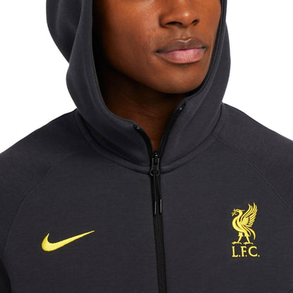 Tuta da rappresentanza Liverpool Tech Fleece 2024/25 grigio scuro - Nike