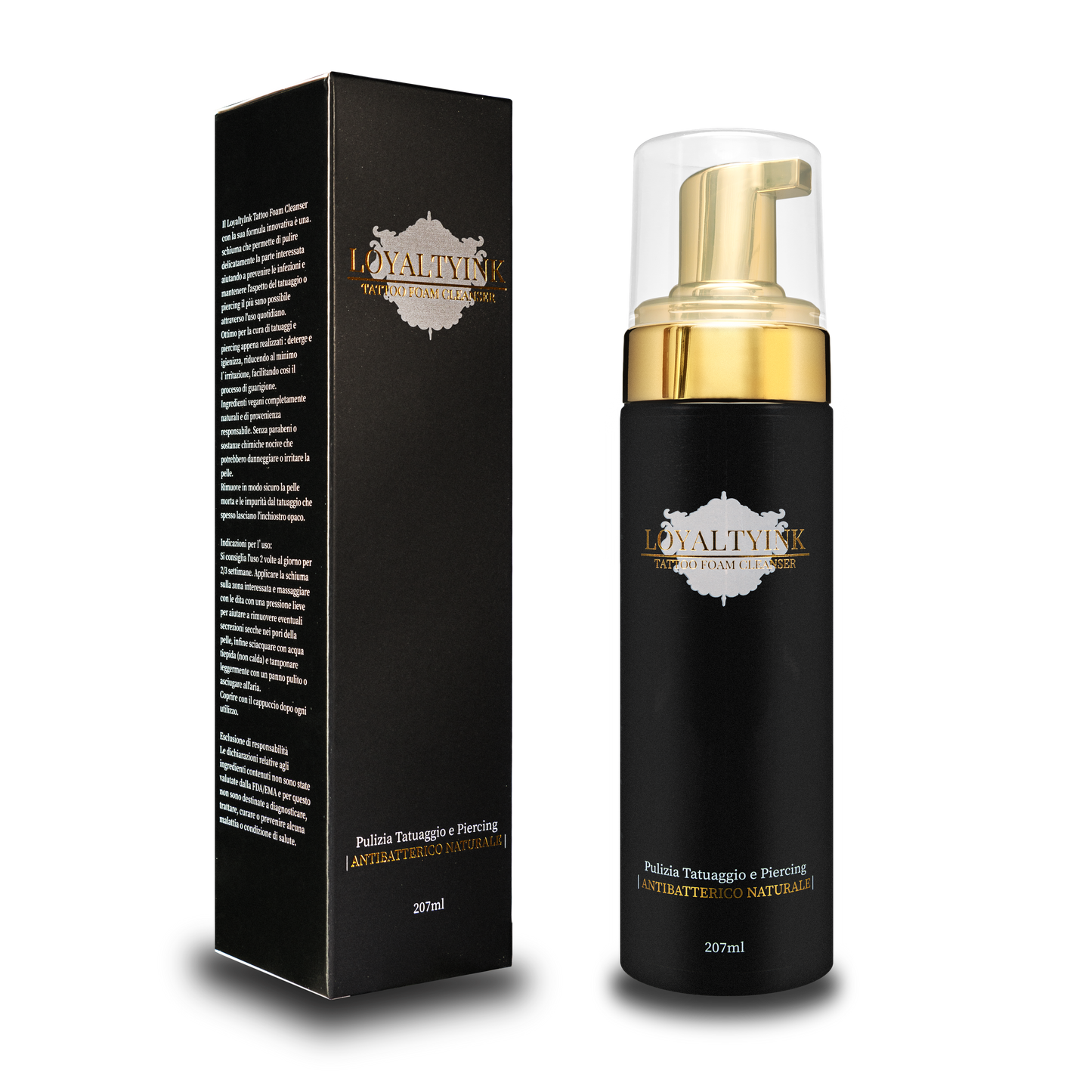 DETERGENTE SCHIUMA PER TATUAGGI | Antibatterico Naturale