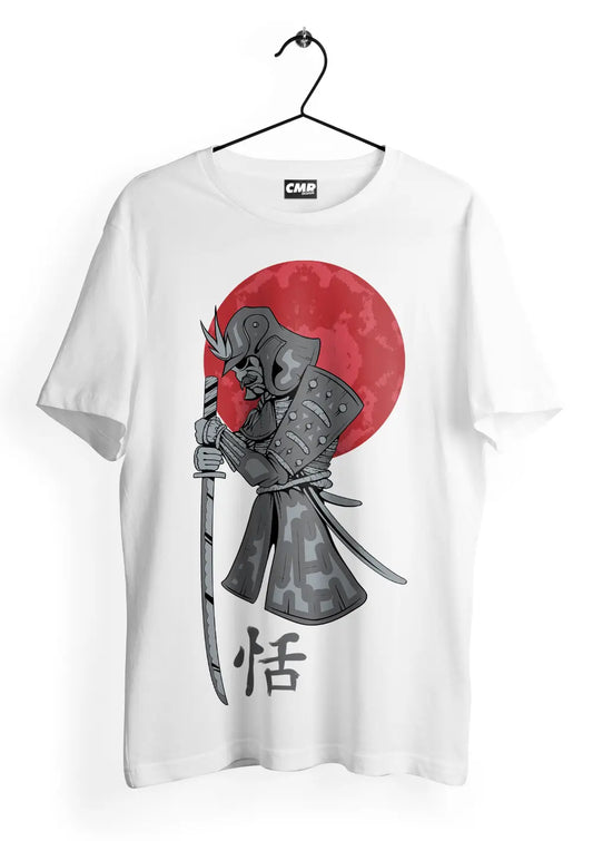 T-shirt Maglietta Samurai Giapponese Stile Urbano